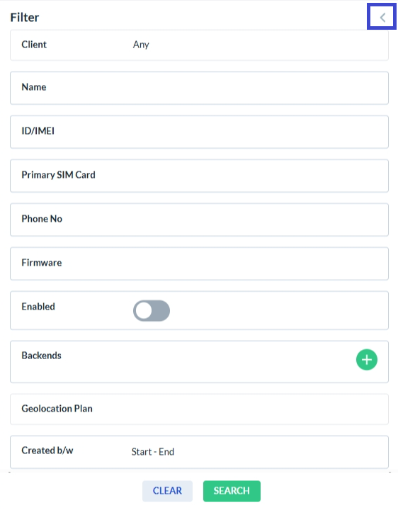 Tracking Device List